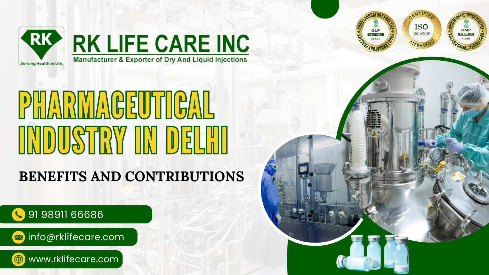 Pharmaceutical Industry in Delhi: Benefits and Contributions